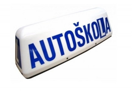 Magnetická svítilna - transparent AUTOŠKOLA Diametral U-OZN1