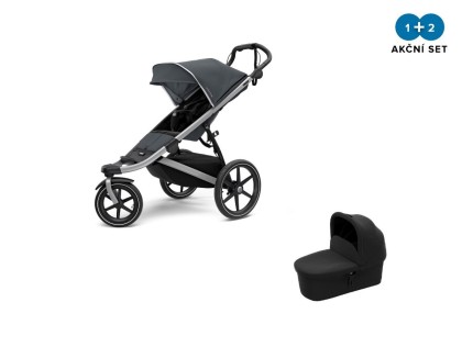 Náhled produktu - Thule Urban Glide 2 Dark Shadow + korbička