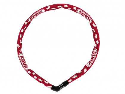 Náhled produktu - Lankový zámek ABUS 4804C/75 red SYMBOLS Steel-O-Chain