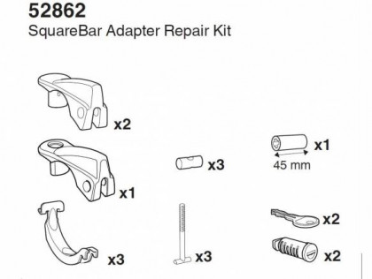 Náhled produktu - Thule SquareBar Adapter Repair Kit 52862