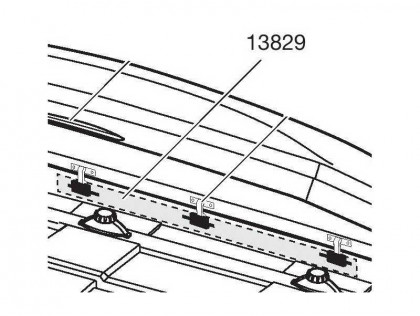 Náhled produktu - Thule Locking Rail 1500mm 13829