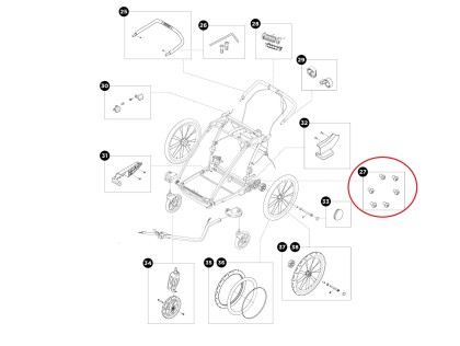 Thule Brake Bolt Thule Chariot Sport 55084