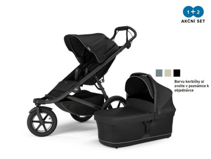 Thule Urban Glide 3 Black + hluboká korba (libovolná barva)