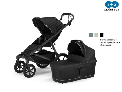 Thule Urban Glide 4-wheel Black + hluboká korba (volitelná barva)