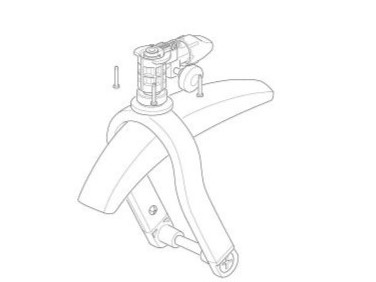 Náhled produktu - Thule Front fork & caster assembly - Urban Glide 3 55115