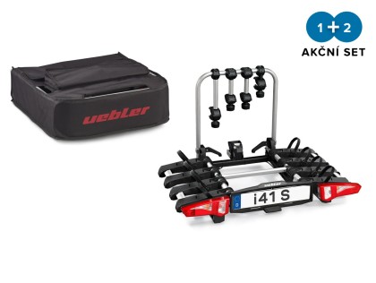 UEBLER i41 S nosič kol pro 4 jízdní kola - skládací, 90° výklop + transportní taška