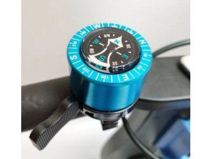 Náhled produktu - FirstBike zvonek kompas - modrý