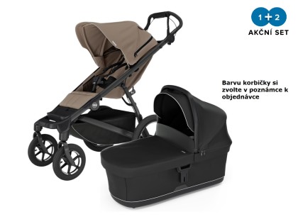 Thule Urban Glide 3 Tinted Taupe  + hluboká korba (libovolná barva)