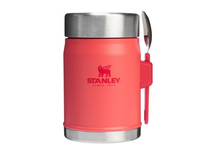 STANLEY Termoska jídelní 400 ml se lžící/vidličkou Hot Coral