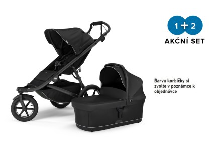 Náhled produktu - Thule Urban Glide 3 Black - Magnetic Buckle + hluboká korba (libovolná barva)