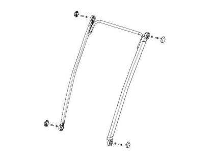 Náhled produktu - Frame front upper - single - aluminum - Thule Chariot 2 55240