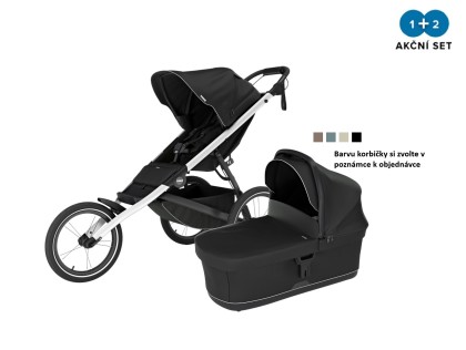 Náhled produktu - Thule Glide 3 Black - Magnetic Buckle + hluboká korba (libovolná barva)