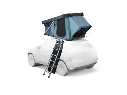 Náhled produktu - Autostan Thule Widesky - skořepinový stan pro 2 osoby, Dark Slate