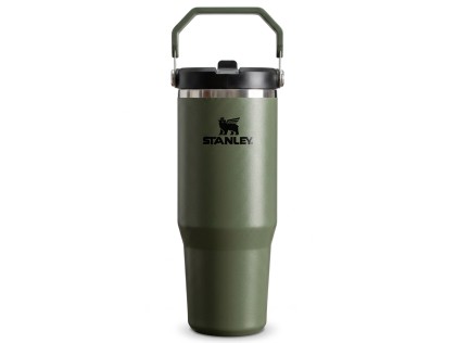 Náhled produktu - STANLEY Termoláhev s integrovanou slámkou The IceFlow™ Flip Straw 2.0 Tumbler 890 ml/30oz Dried Pine