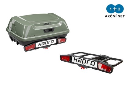Zadní box Hapro Boxer M Sage Green Metalic +Hapro Boxer platform
