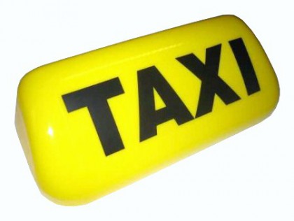 Klobouk taxi malý (kryt - žlutý) T-servis