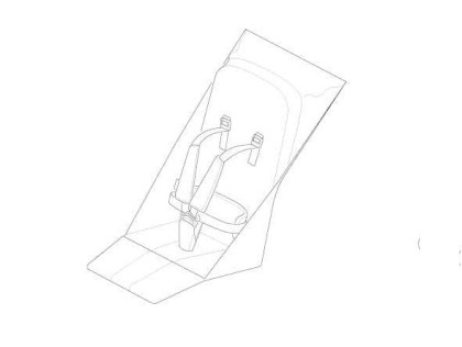 Náhled produktu - Seat with 5-point buckle - single - dark slate - Thule Urban Glide 3/Thule Urban Glide 4-wheel