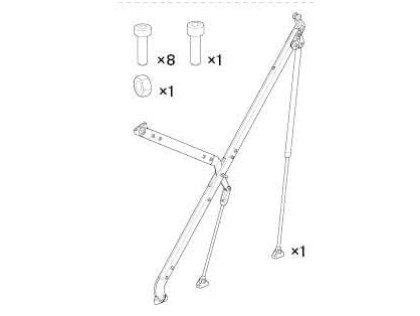 Náhled produktu - Thule Mechanism right and fasteners 55797