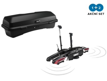 Náhled produktu - Thule Epos ParkSecure 2bike s parkovacími senzory + box Thule Santu