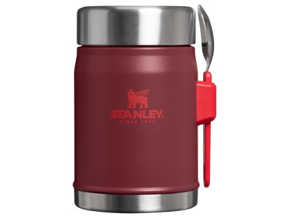 Náhled produktu - STANLEY Termoska jídelní se lžící/vidličkou The Legendary Classic Food Jar 400 ml/14oz Cranberry