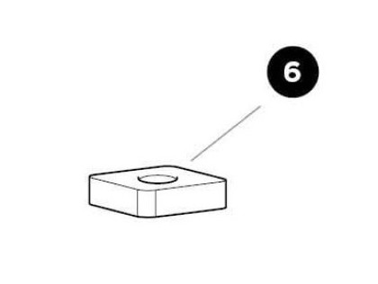 Náhled produktu - Thule Square Nut M6 - ProBar 50845