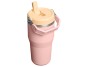 STANLEY Termoláhev s integrovanou slámkou The IceFlow™ Flip Straw 2.0 Tumbler 600 ml/20oz Peach Rose