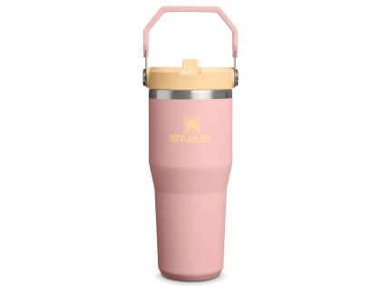 Náhled produktu - STANLEY Termoláhev s integrovanou slámkou The IceFlow™ Flip Straw 2.0 Tumbler 600 ml/20oz Peach Rose