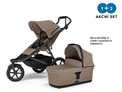 Náhled produktu - Thule Urban Glide 3 Tinted Taupe - MB  + hluboká korba (libovolná barva) NEW