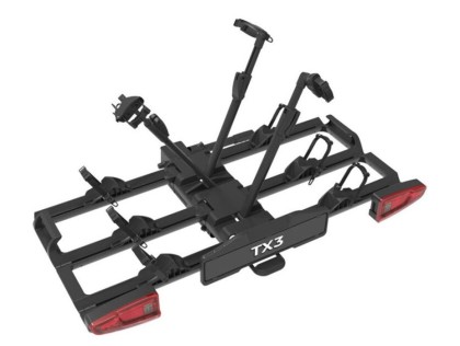Náhled produktu - Nosič na tažné zařízení na 3 kola / elektrokola Spinder TX3L - sklopný skládací na karbonové rámy