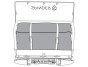 Zadní box na nosič na tažné zařízení Spinder BX1 Transport box - objem 550l / uzamykací / černý