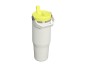 STANLEY Termoláhev s integrovanou slámkou The IceFlow™ Flip Straw 2.0 Tumbler 890 ml/30oz Pale Stone