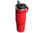 STANLEY Termoláhev s integrovanou slámkou The IceFlow™ Flip Straw 2.0 Tumbler 890 ml/30oz ChiliBlack