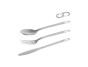 STANLEY Wildfare Pro Stainless Steel Cutlery - jídelní příbor set- vidlička+ nůž+ lžíce na karabině